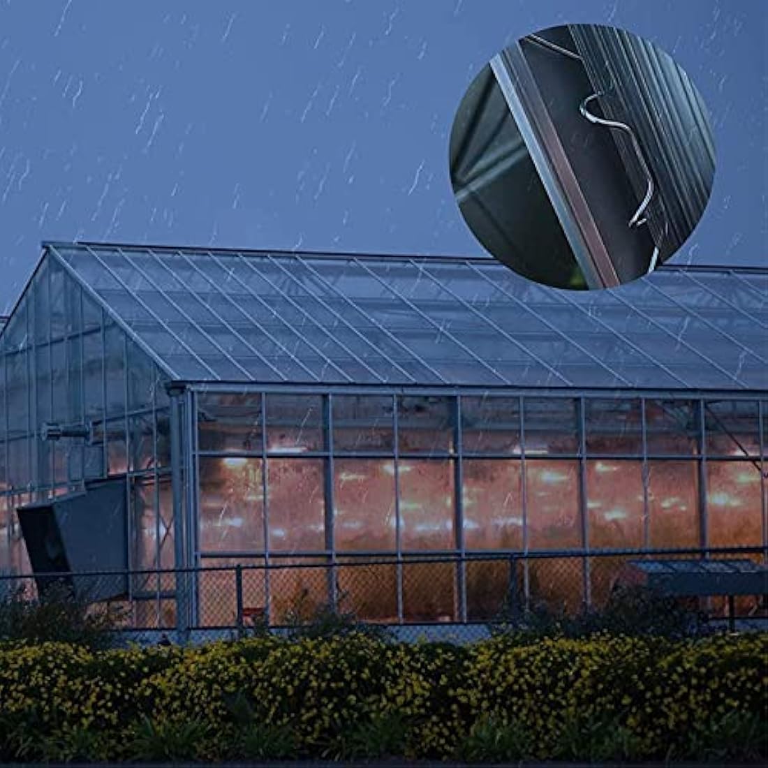 200pc Stainless Steel Greenhouse W & Z Glazing Clips