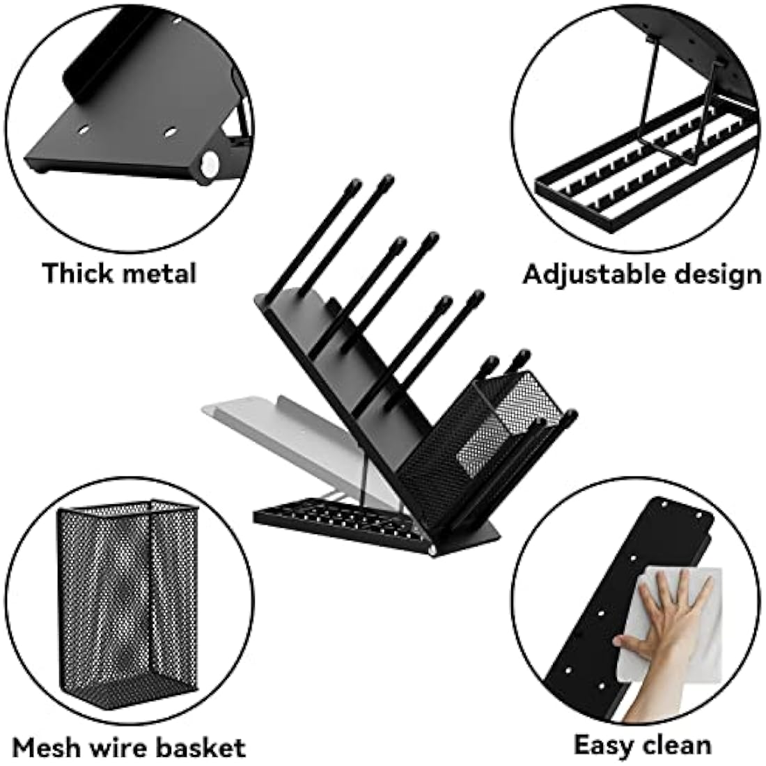 Metal Cup and Lid Holder – 4 Compartment Coffee Dispenser