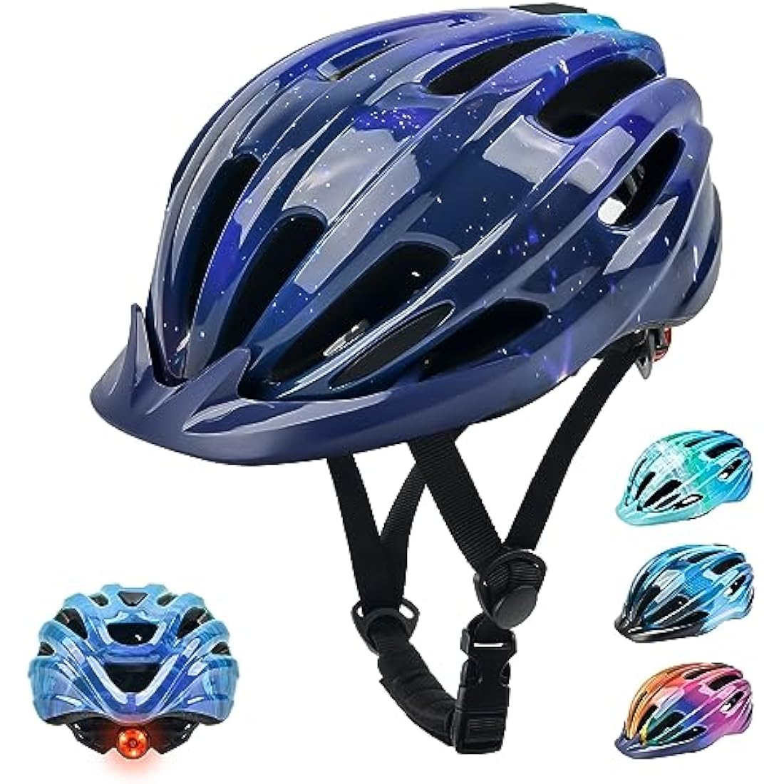 Jolof Store Kids Bike Helmet – LED Safety Light & Lightweight Design