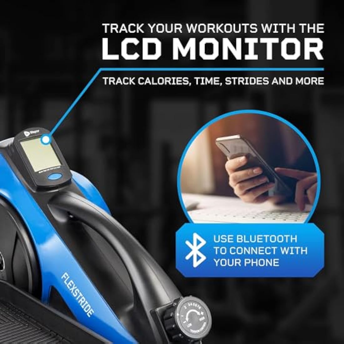 LifePro Under Desk Bike Pedal Exerciser – Mini Elliptical with Bluetooth