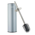 Bamodi Stainless Steel Toilet Brush and Holder | Silicone Head & Splash Guard