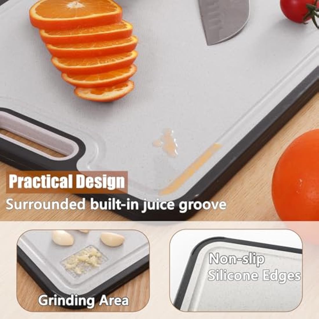 Titanium Cutting Board – Double Sided Non-Slip Chopping Board
