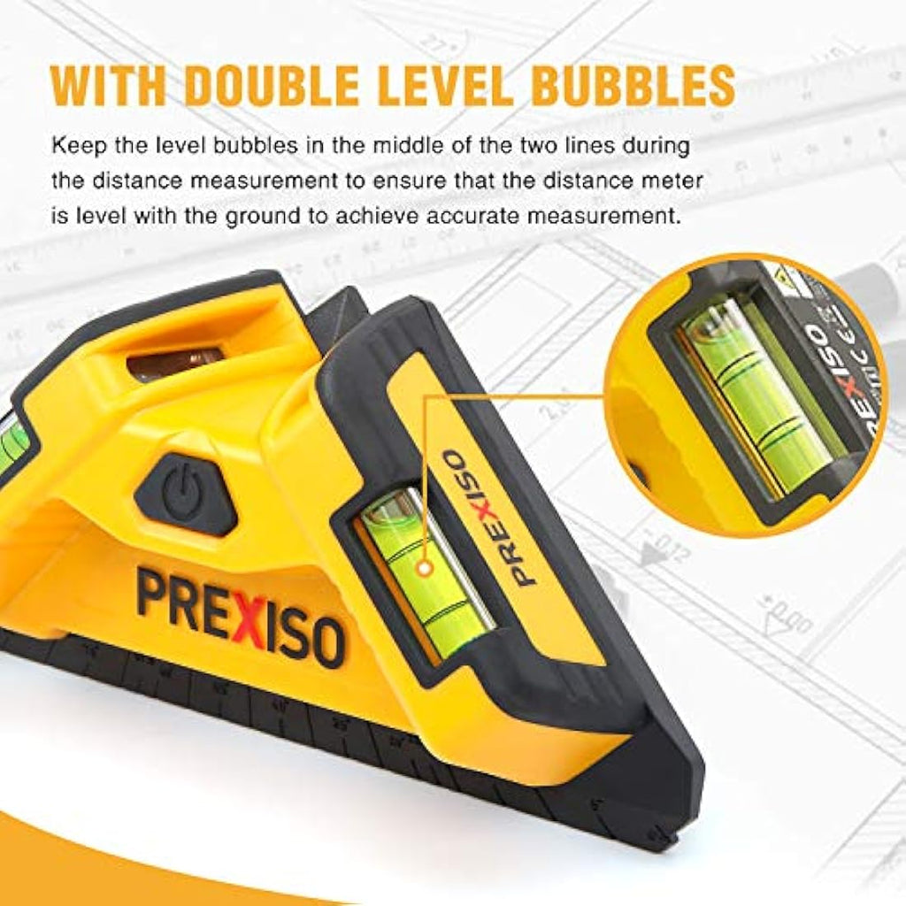 PREXISO Laser Level for Floor Tiling – 30FT Square Laser with Spirit Levels