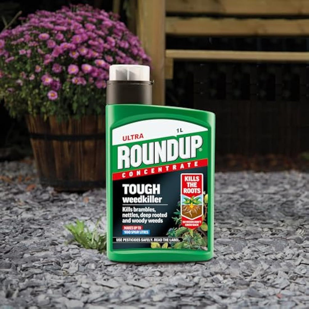 Roundup Tough Weedkiller Concentrate - 1L Bottle Makes 100L - Jolof Store