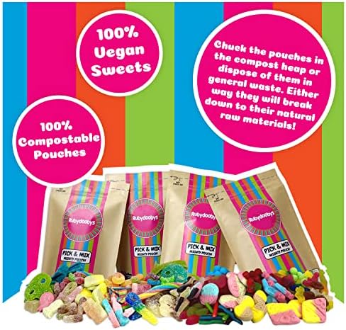 Rubydoobys Vegan Pick and Mix Sweets – Eco-Friendly Pouch Variety