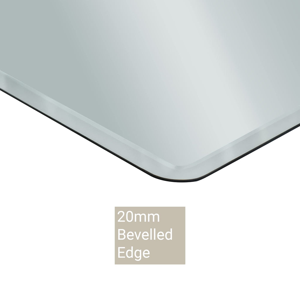 Frameless Bevelled Edge Bathroom Mirror - 400 x 600mm