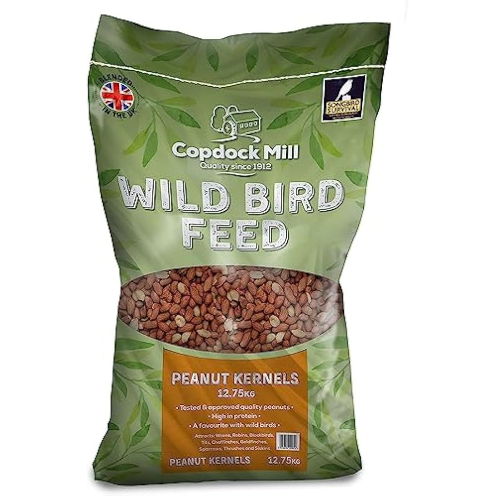 Copdock Mill Wild Bird Peanuts – High Energy Peanut Kernels, 12.75kg