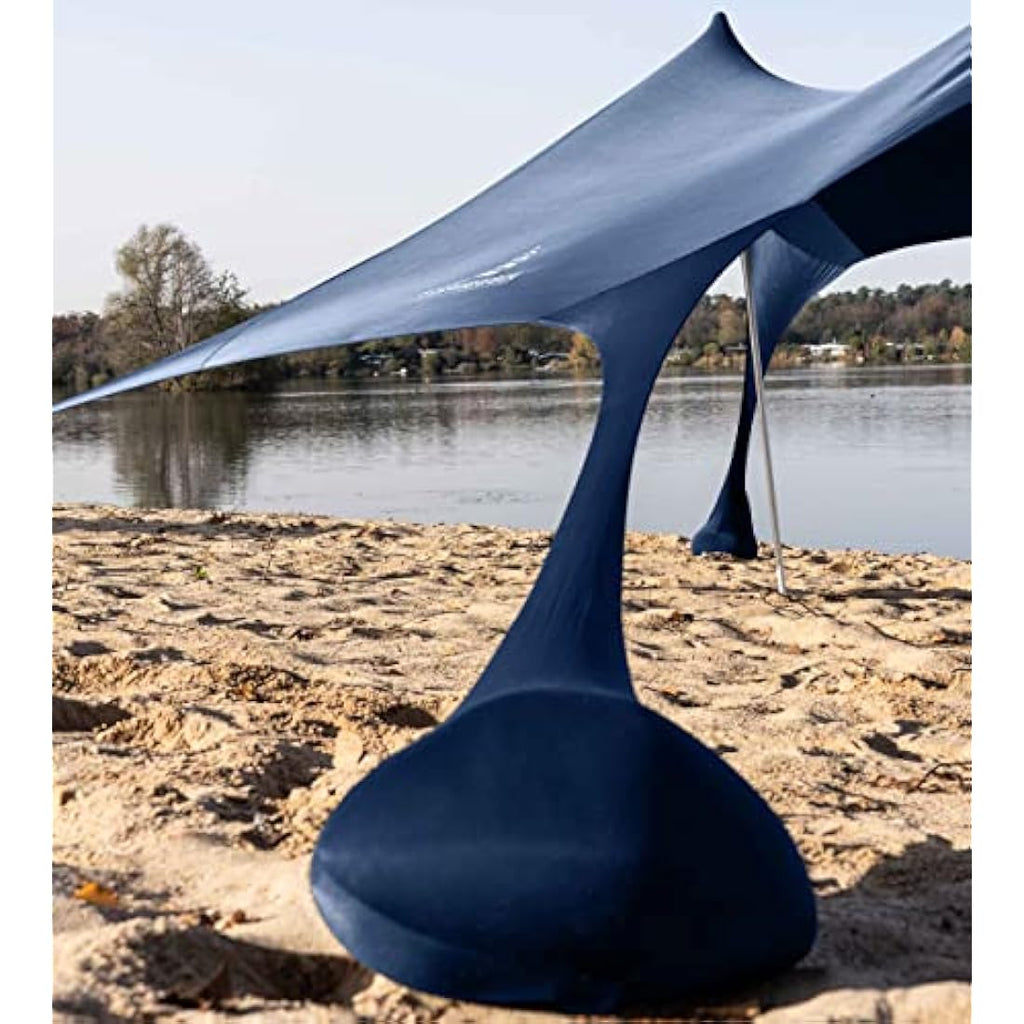 Lycra Beach Tent – Portable Sun Shelter with Sand Anchors
