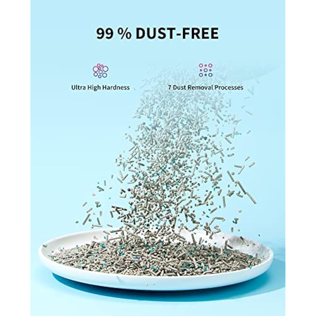 PETKIT 5-in-1 Mixed Cat Litter | Flushable Tofu & Bentonite | 28L 4-Pack
