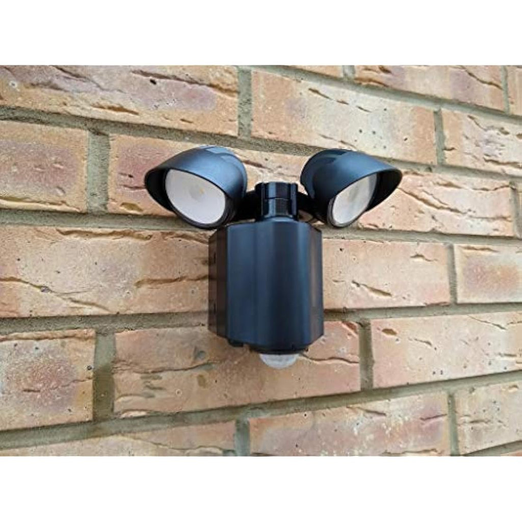 Knightsbridge LED Twin Spot Security Light with PIR Sensor - Black