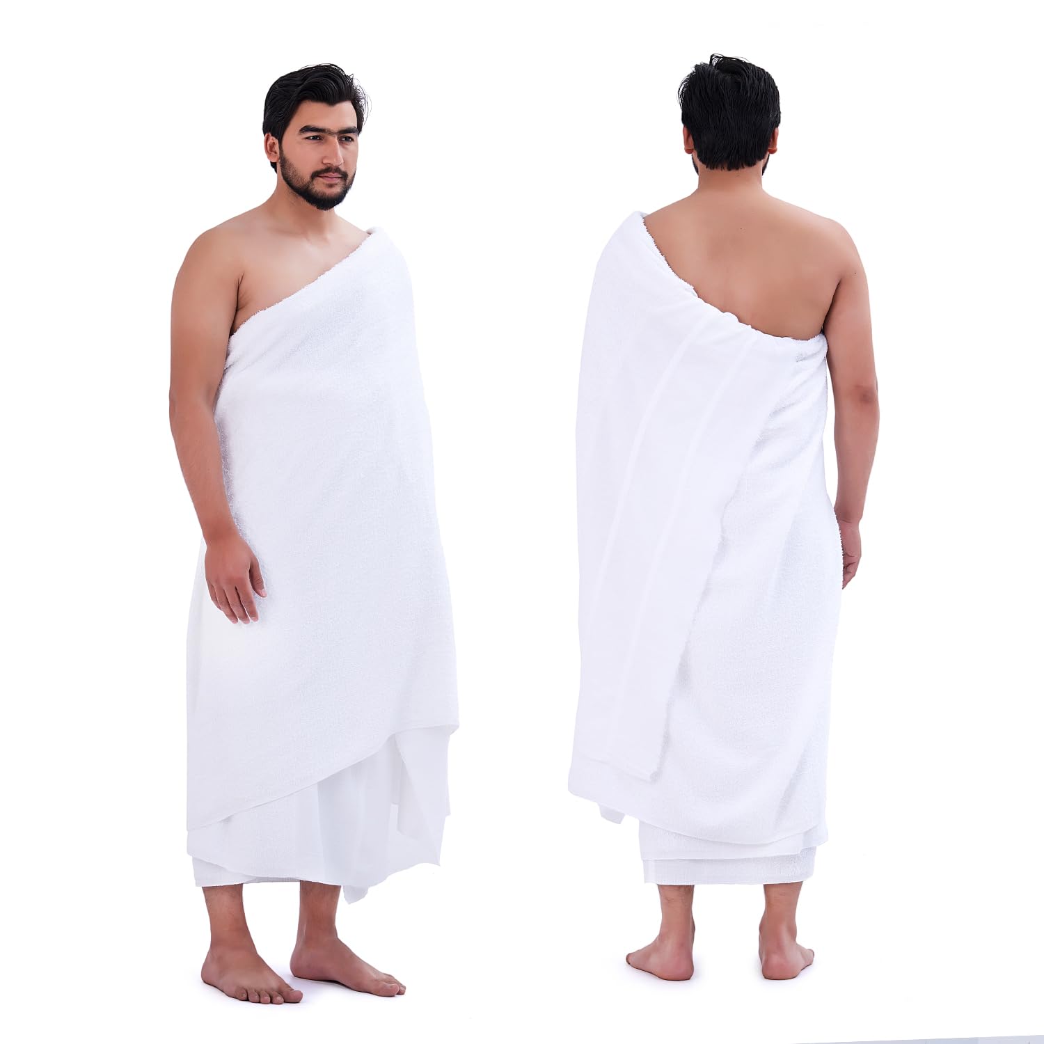 SweetNeedle Men's Ihram Towels for Hajj & Umrah | 100% Combed Cotton