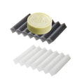 SHIMOYAMA Self Draining Silicone Soap Holder | 2 Pack Soap Saver Dish