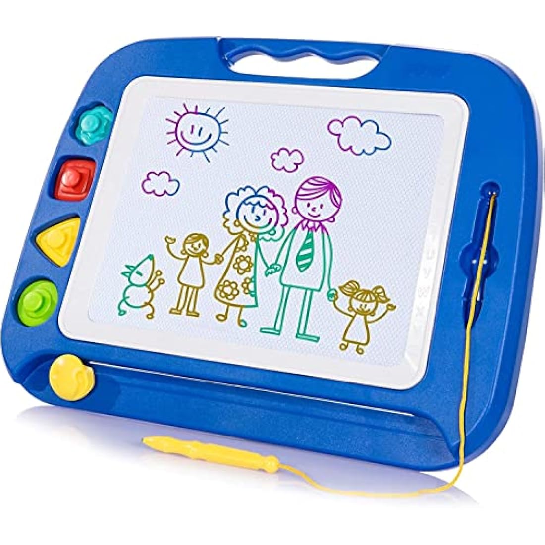 SGILE Large Magnetic Drawing Board – Erasable Colorful Doodle Pad, Blue