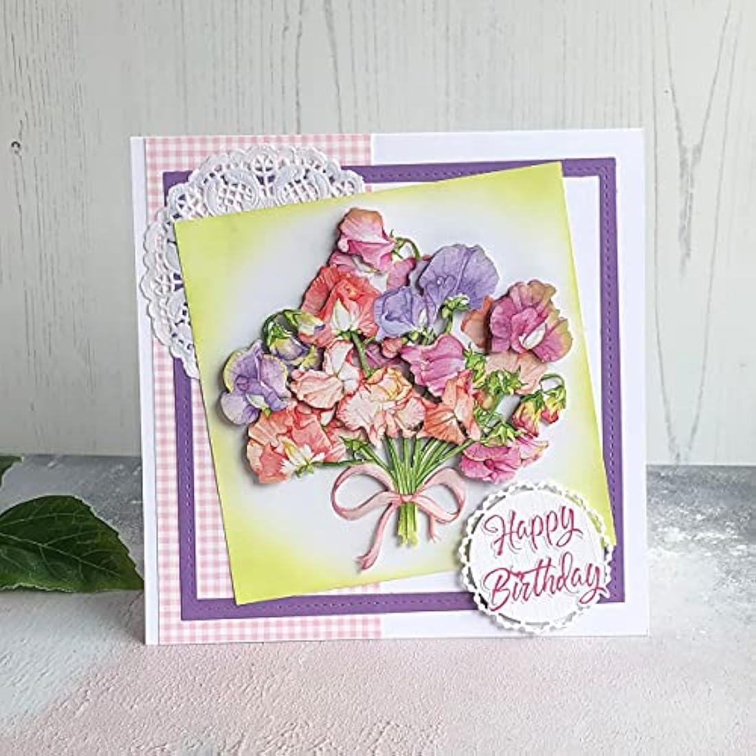 Katy Sue Designs Floral 3D Die-Cut Decoupage Sheets for Card Making - 24 Pack