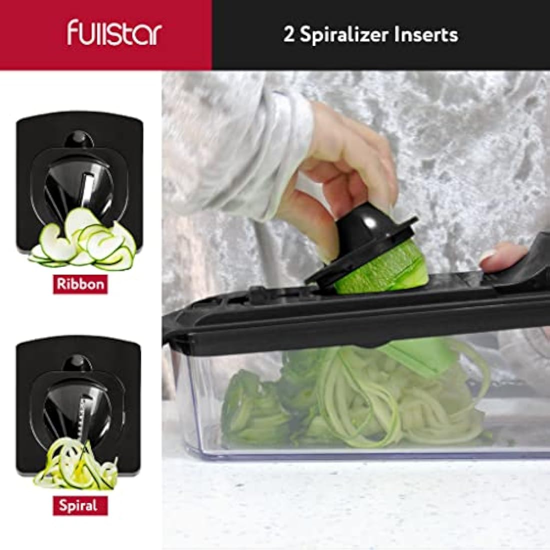 Fullstar 9-in-1 Vegetable Chopper | Stainless Steel Food Dicer & Slicer