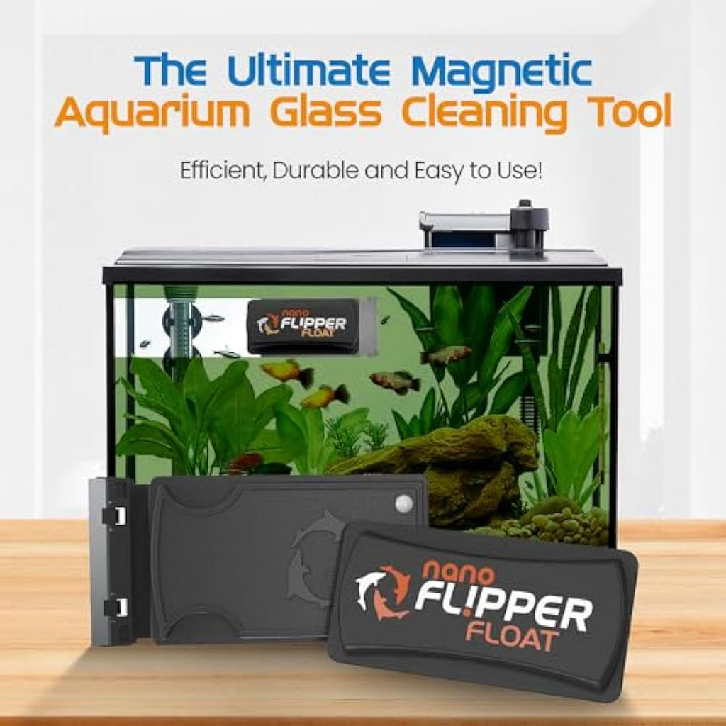 Flipper Float Nano Magnetic Aquarium Algae Cleaner Scraper – Glass <6mm