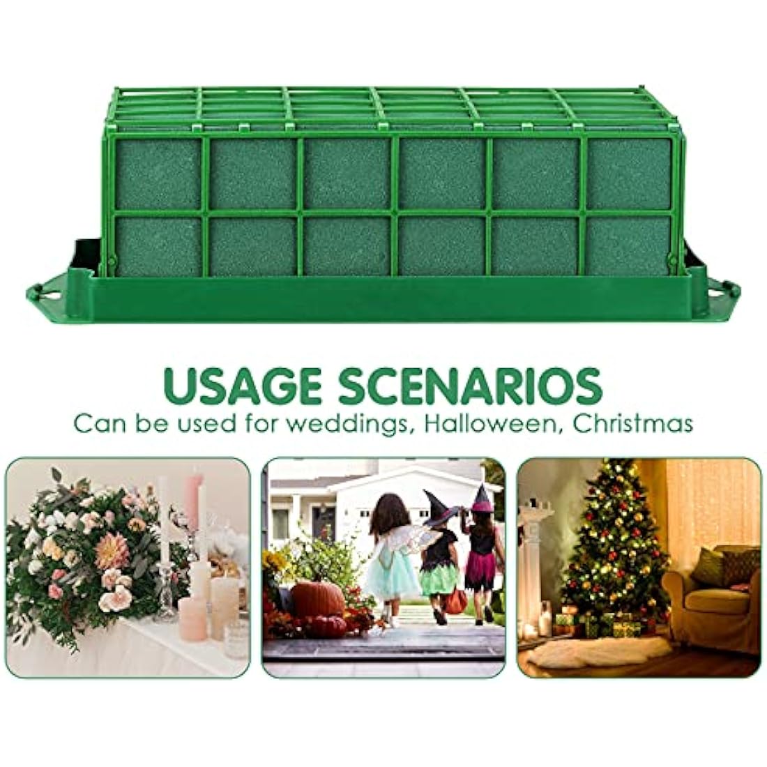 Deruaku Floral Foam Cage Holder for Fresh Flower Arrangements, 11.6 Inch