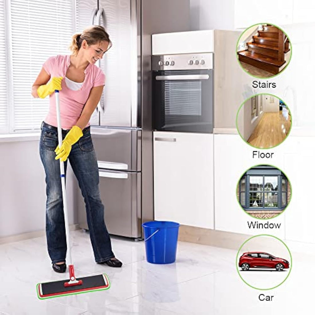 Vicloon Microfiber Mop Pads - 6 Pack Washable Spray Mop Refills, Green