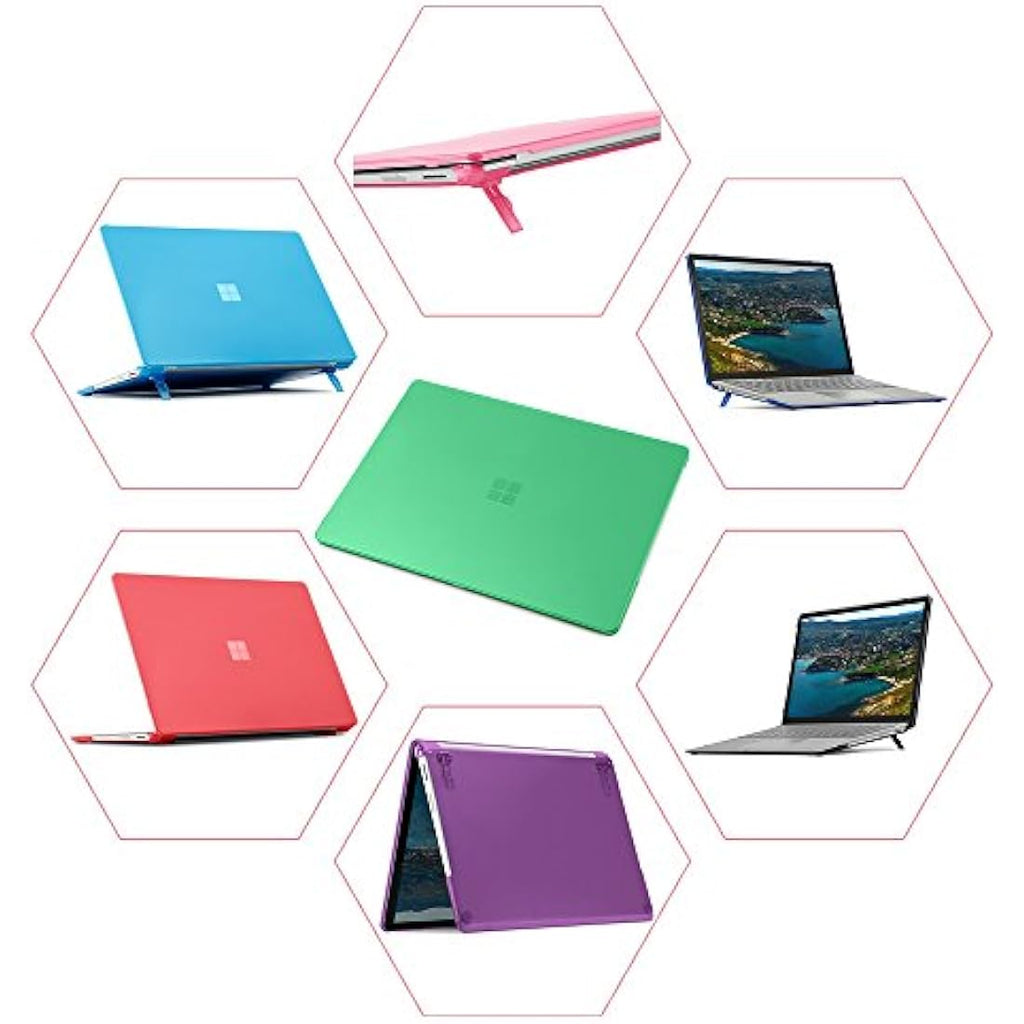 mCover Hard Shell Case for Surface Laptop 1/2/3/4 Alcantara – Green