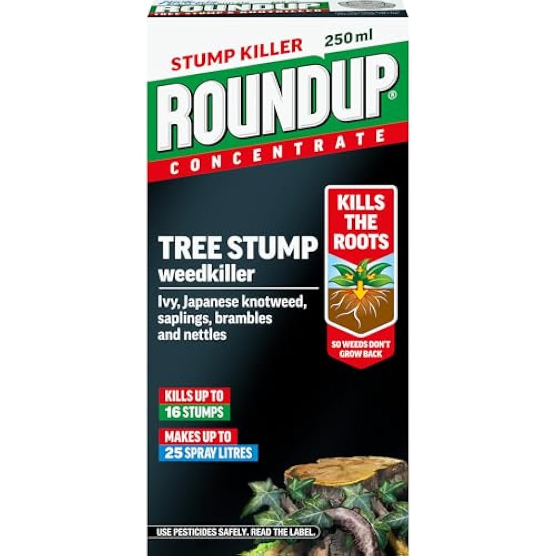 Roundup Tree Stump & Root Weedkiller | Super Concentrate 250ml