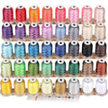 New brothread 40 Colors Polyester Machine Embroidery Thread Kit – 500M Spools