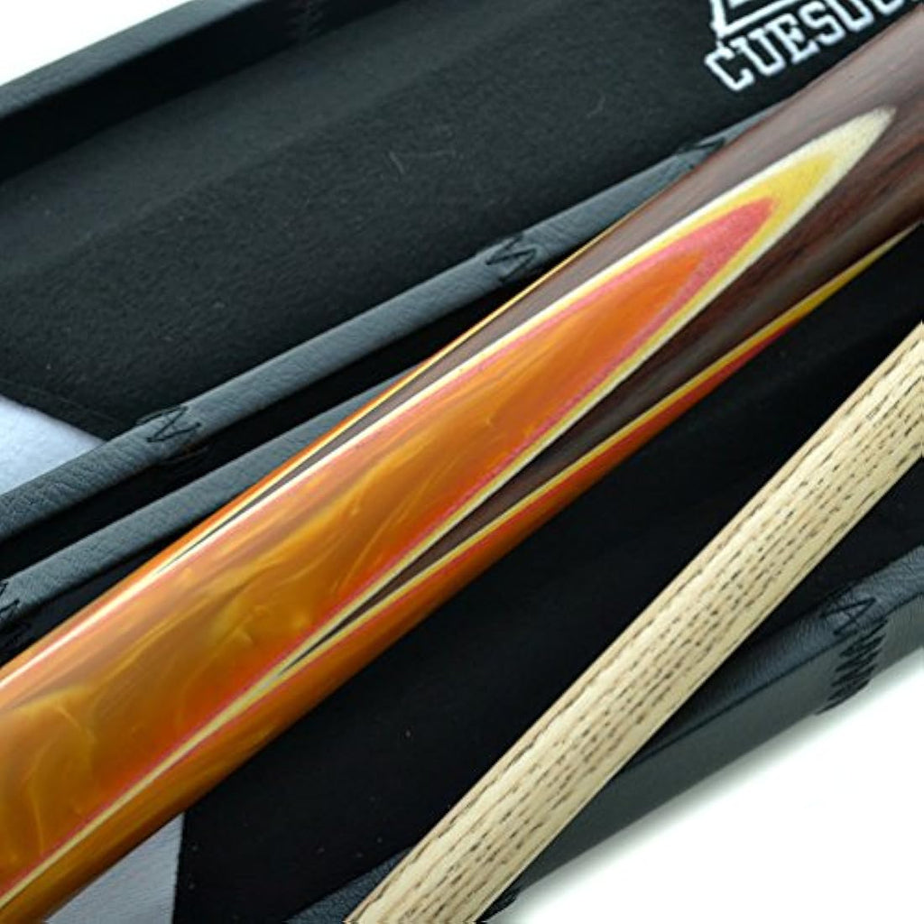CUESOUL 57" Snooker Cue | Hand-Spliced Ash Wood with Case & Extensions