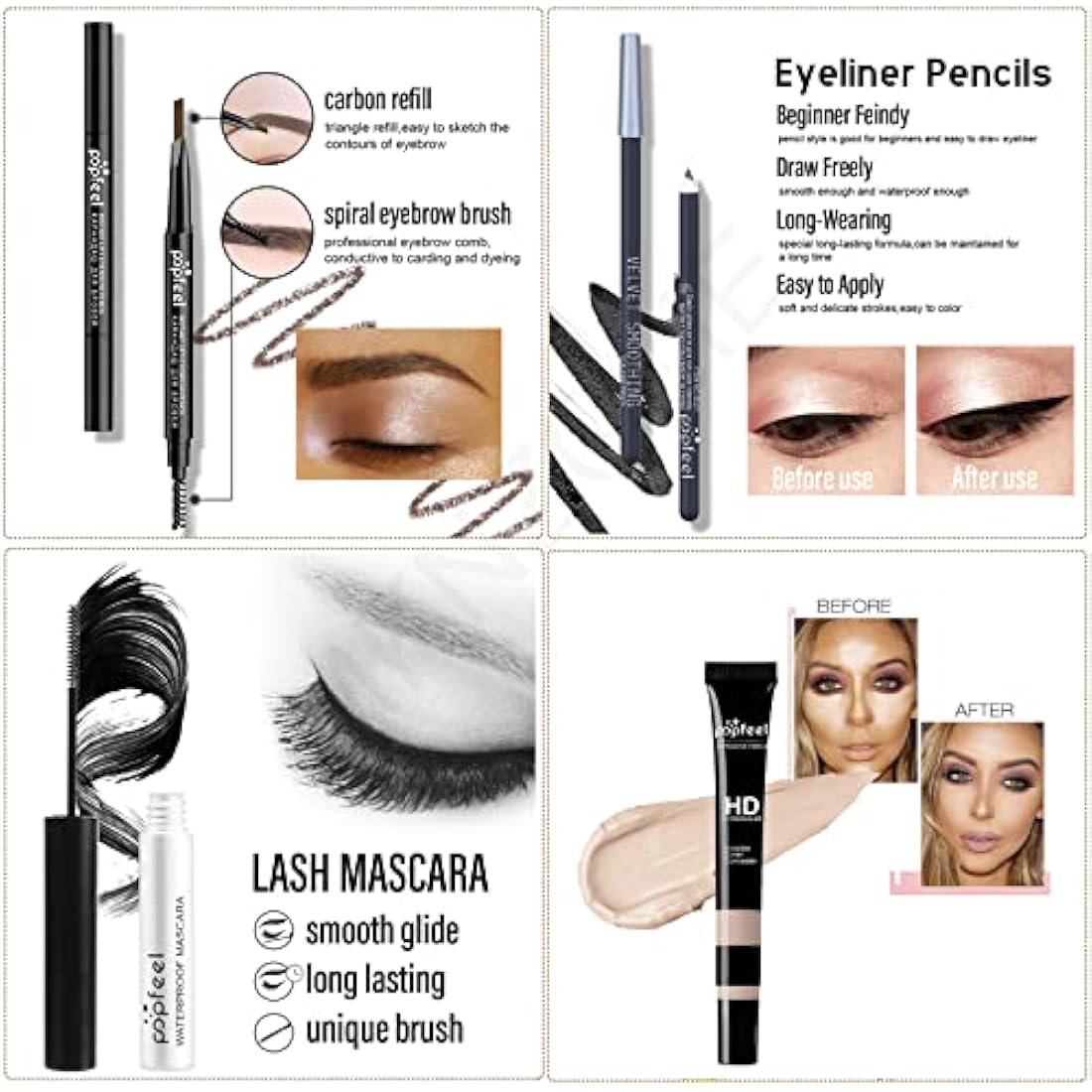 MKNZOME Professional Makeup Kit – All-in-One Travel Cosmetic Gift Set