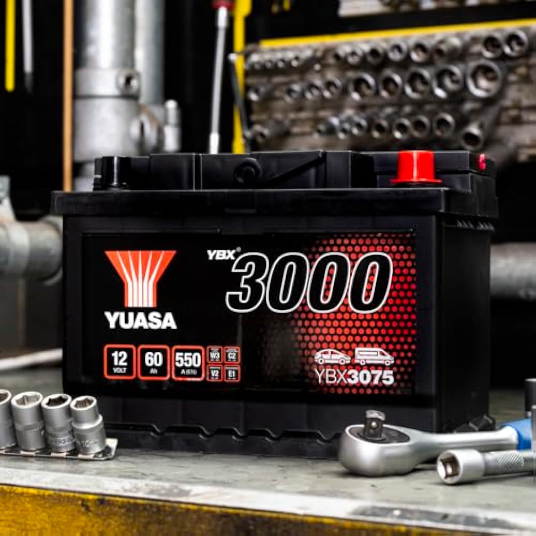 Yuasa YBX3075 12V 60Ah 550CCA Maintenance Free Car Battery