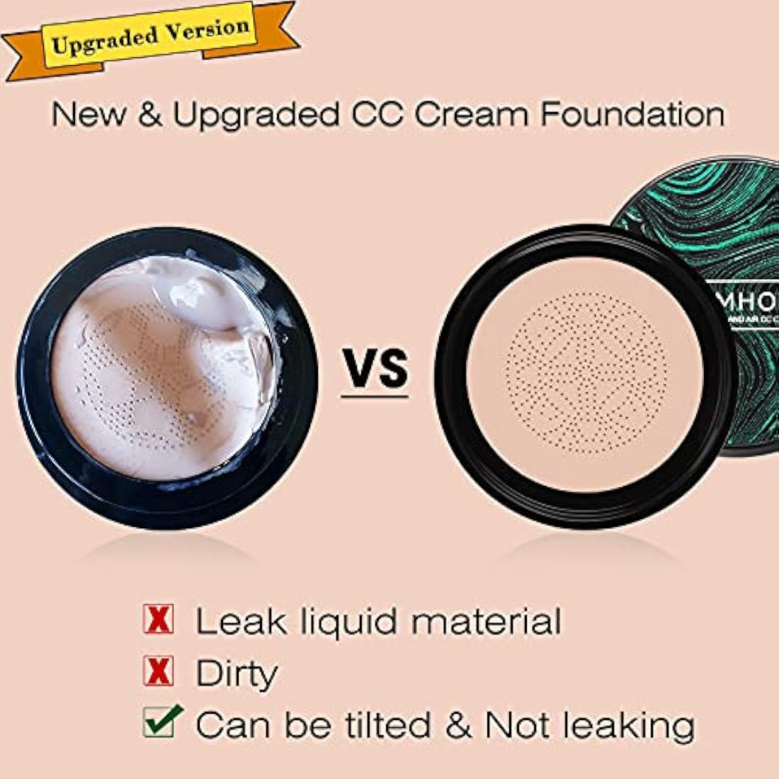 SIAMHOO CC Cream Foundation | Full Coverage Mushroom Head Air Cushion