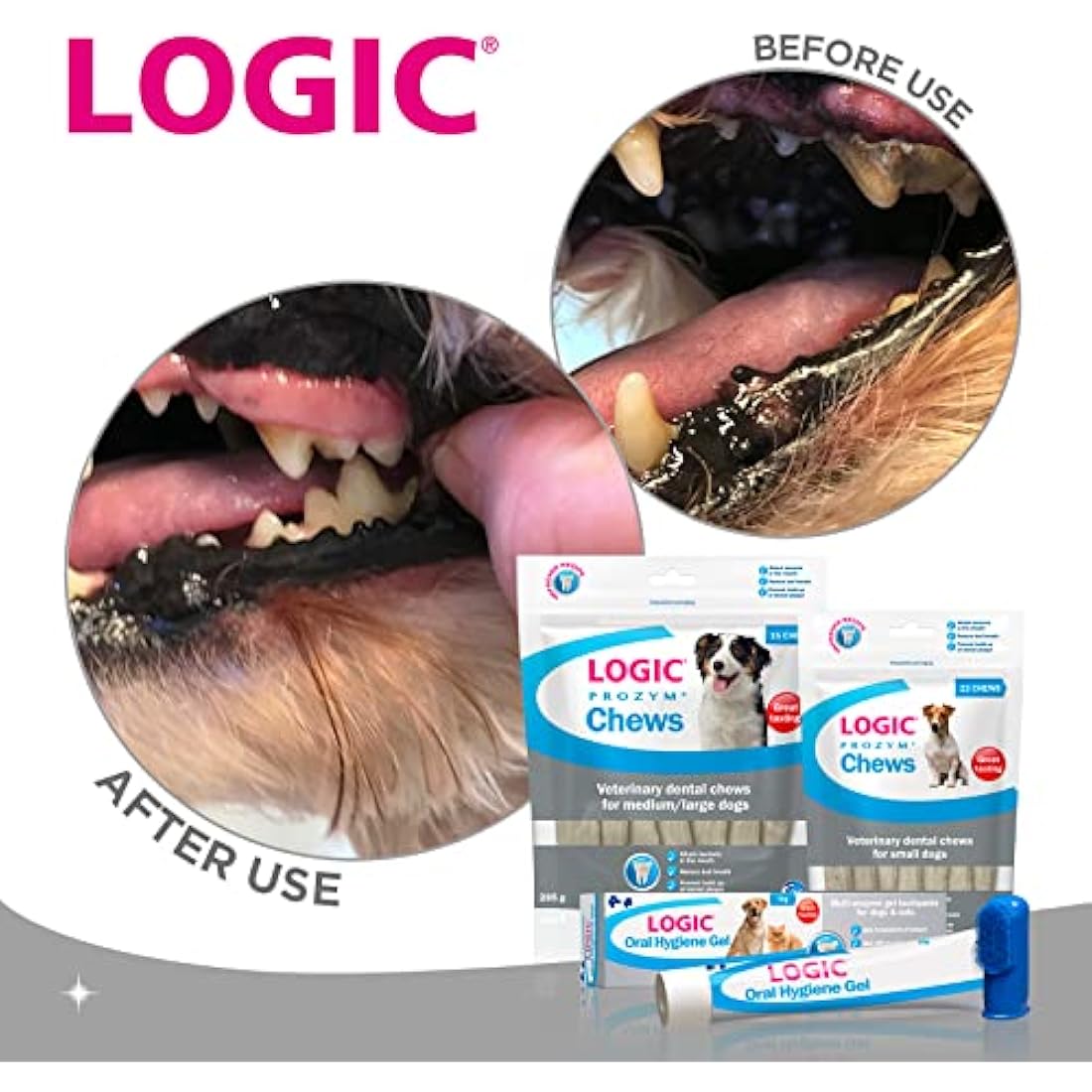 Logic Enzymatic Oral Hygiene Gel – Pet Toothpaste for Dogs & Cats
