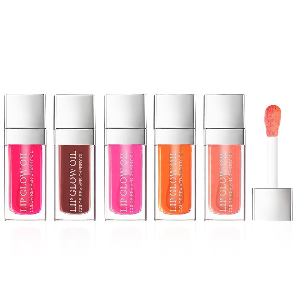 AOOWU Plumping Lip Oil Tint | Moisturizing Cherry Seed Oil Lip Gloss