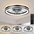 Airwit 48cm Silent Ceiling Fan with Light | Dimmable DC Motor & Remote