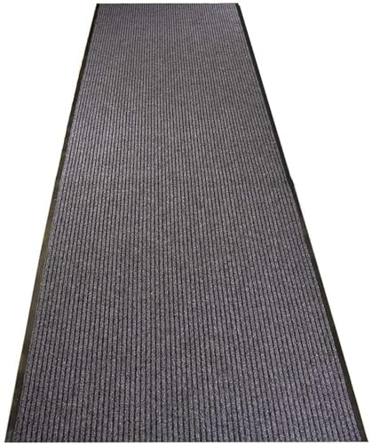 Nisorpa Hallway Runner Rug | 90x500cm Non-Slip Washable Polyester Mat