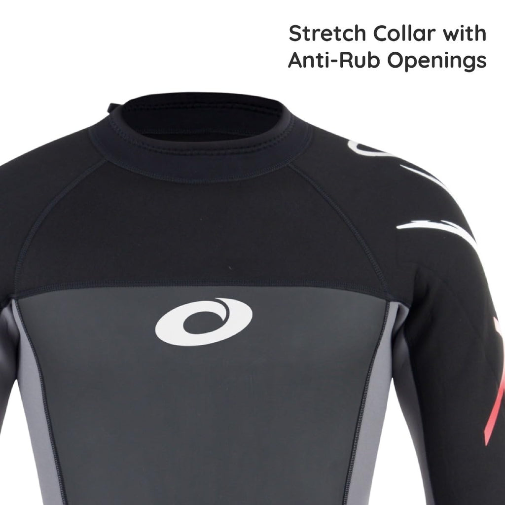 Osprey Men's 3mm Neoprene Full Length Summer Wetsuit - Red Origin