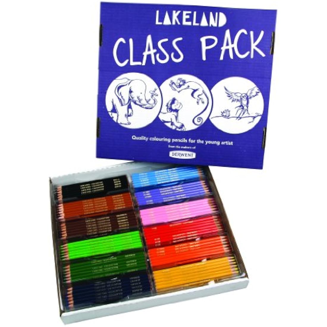 Derwent Lakeland Colourthin Pencils - 360 Classroom Pack, 12 Colours