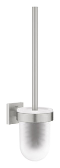 GROHE Start Cube Toilet Brush Set – Wall Mounted Glass & Metal, 399mm