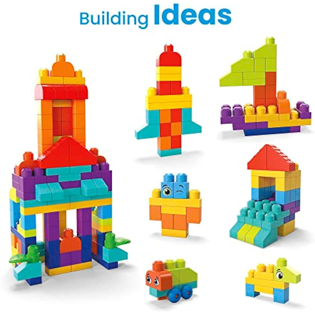 Mega Bloks Bigger Building Bag | 150 Piece Toddler Toy Set