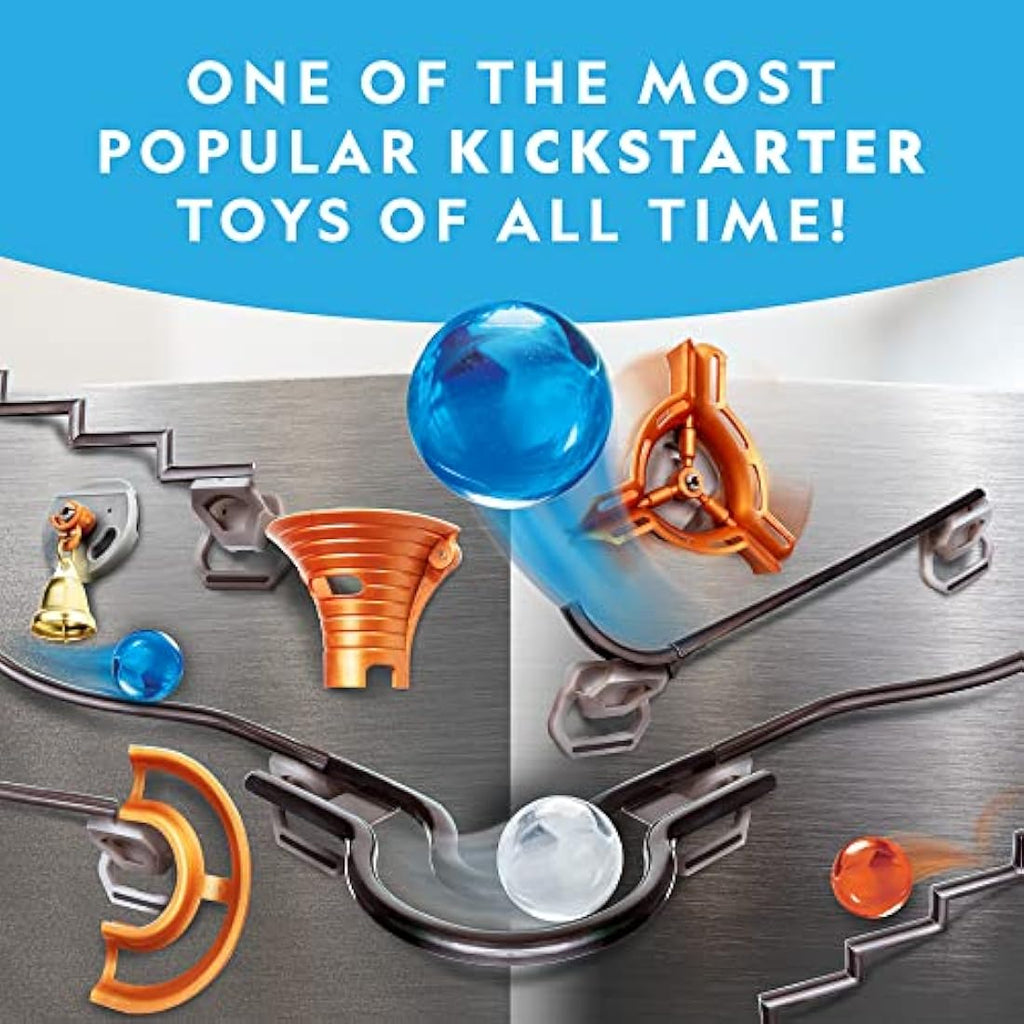 National Geographic Magnetic Marble Run – 75-Piece STEM Building Set