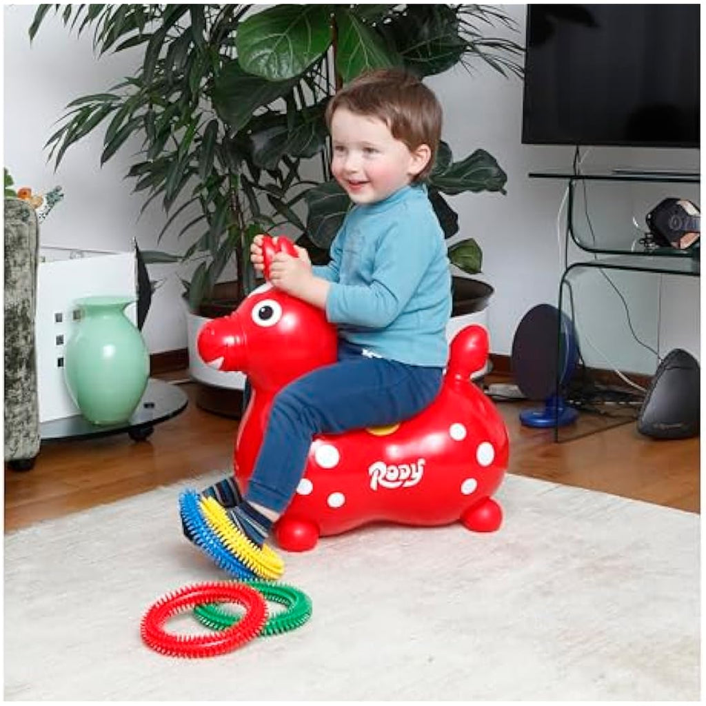 Gymnic Rody Jumping Horse – Inflatable Bouncing Toy for Kids, Green
