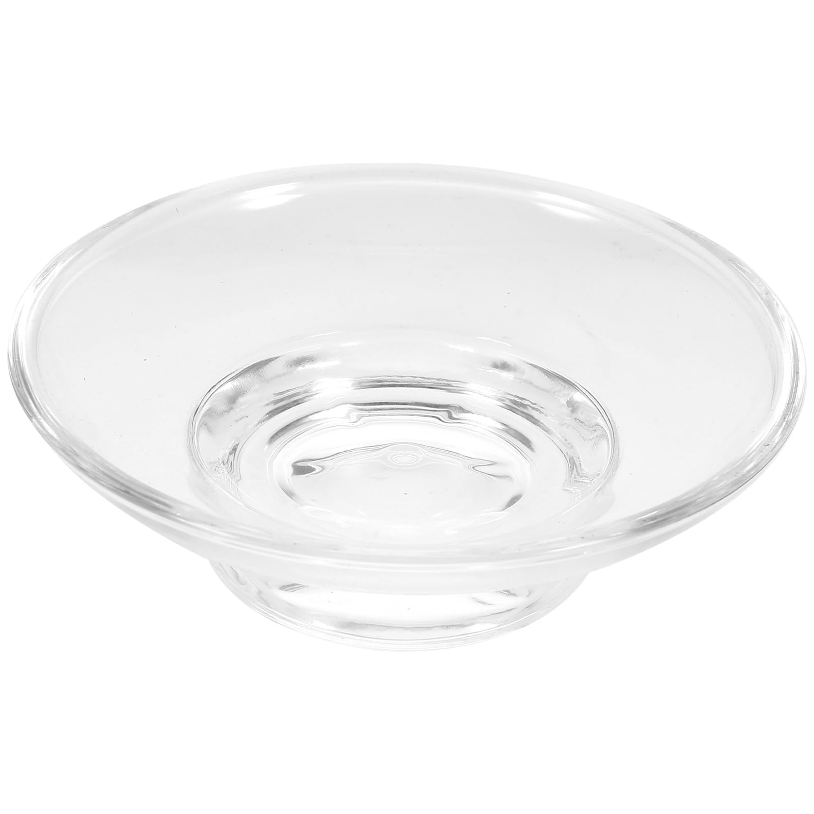 TOPBATHY Transparent Round Soap Dish – Anti-Slip Travel Soap Case Holder