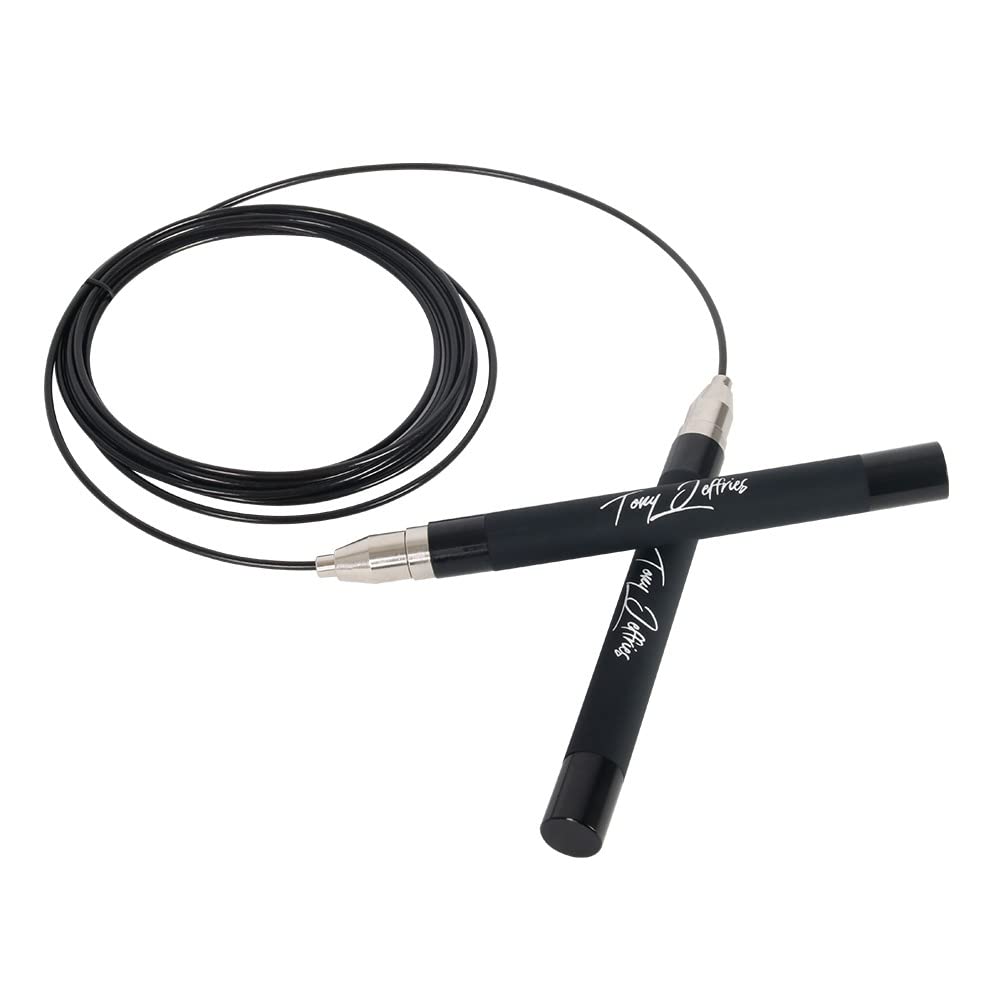 Tony Jeffries 2.0 Speed Jump Rope – Self-Locking Aluminum Skipping Rope