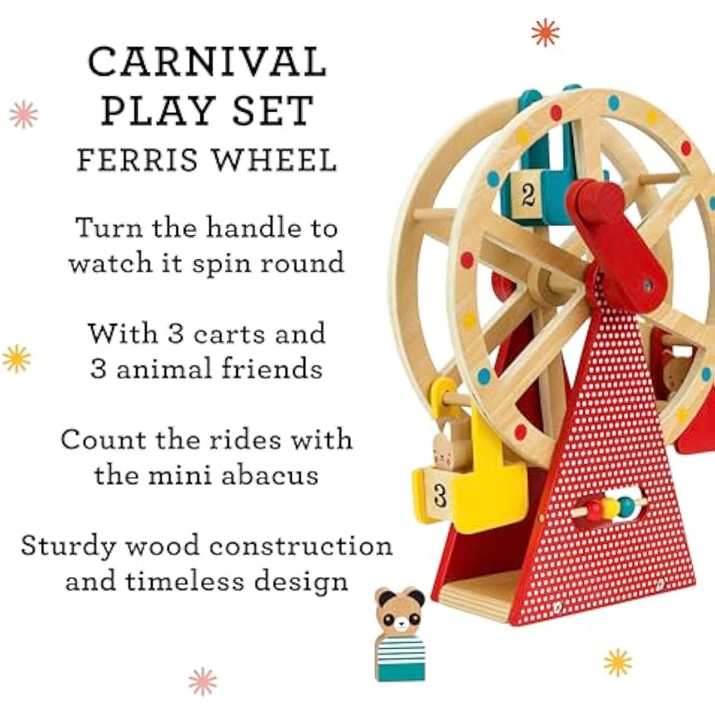 Petit Collage Wooden Ferris Wheel Toy – Sustainable Interactive Play