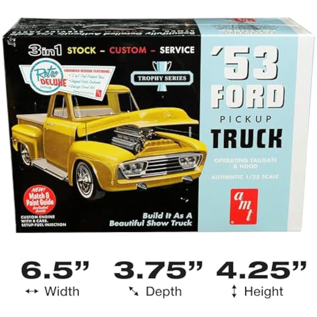 Round2 AMT882/12 Vintage Car Model Kit – Retro Hobby Assembly Set