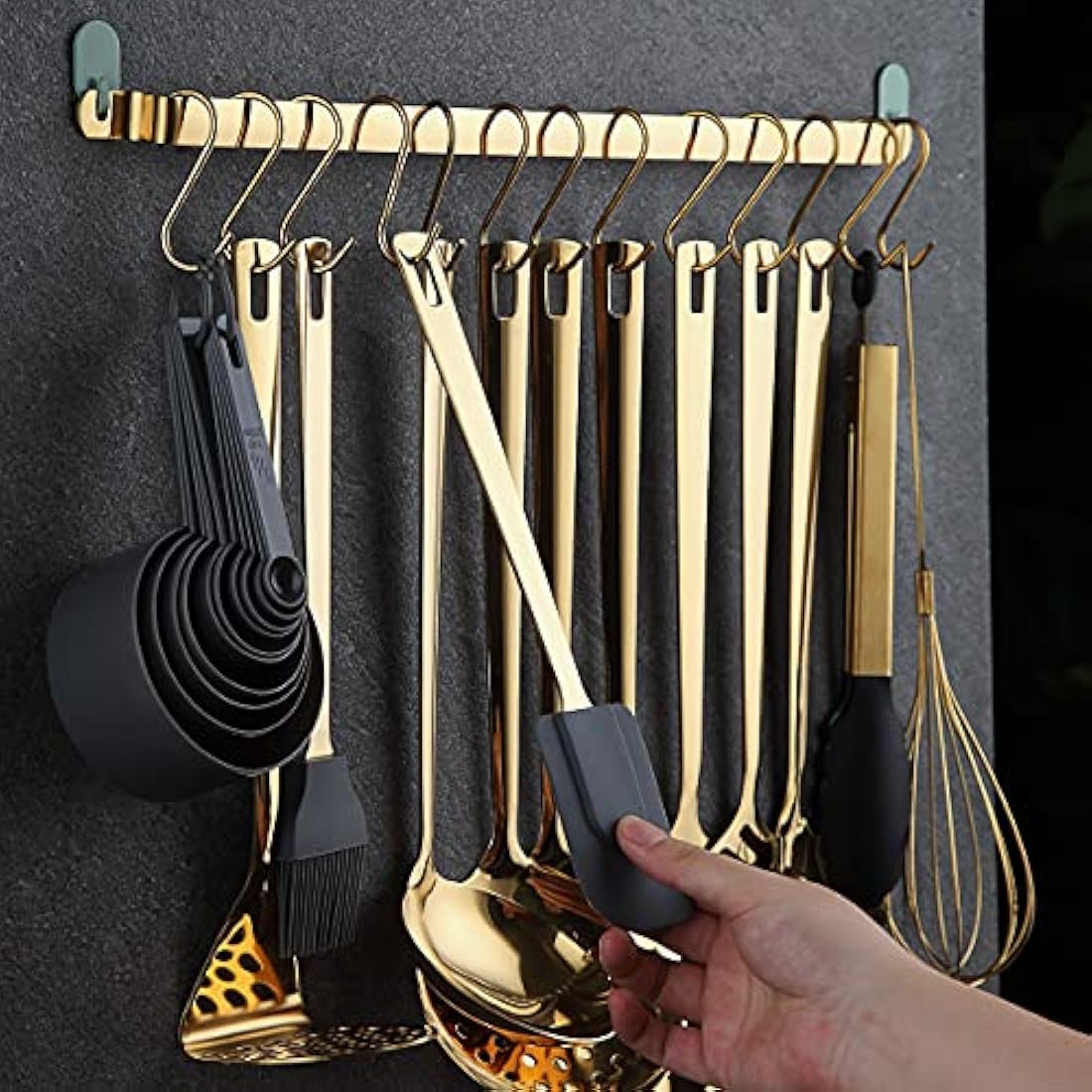 Kyraton Gold Cooking Utensils Set – 37pc Stainless Steel Kitchen Tools