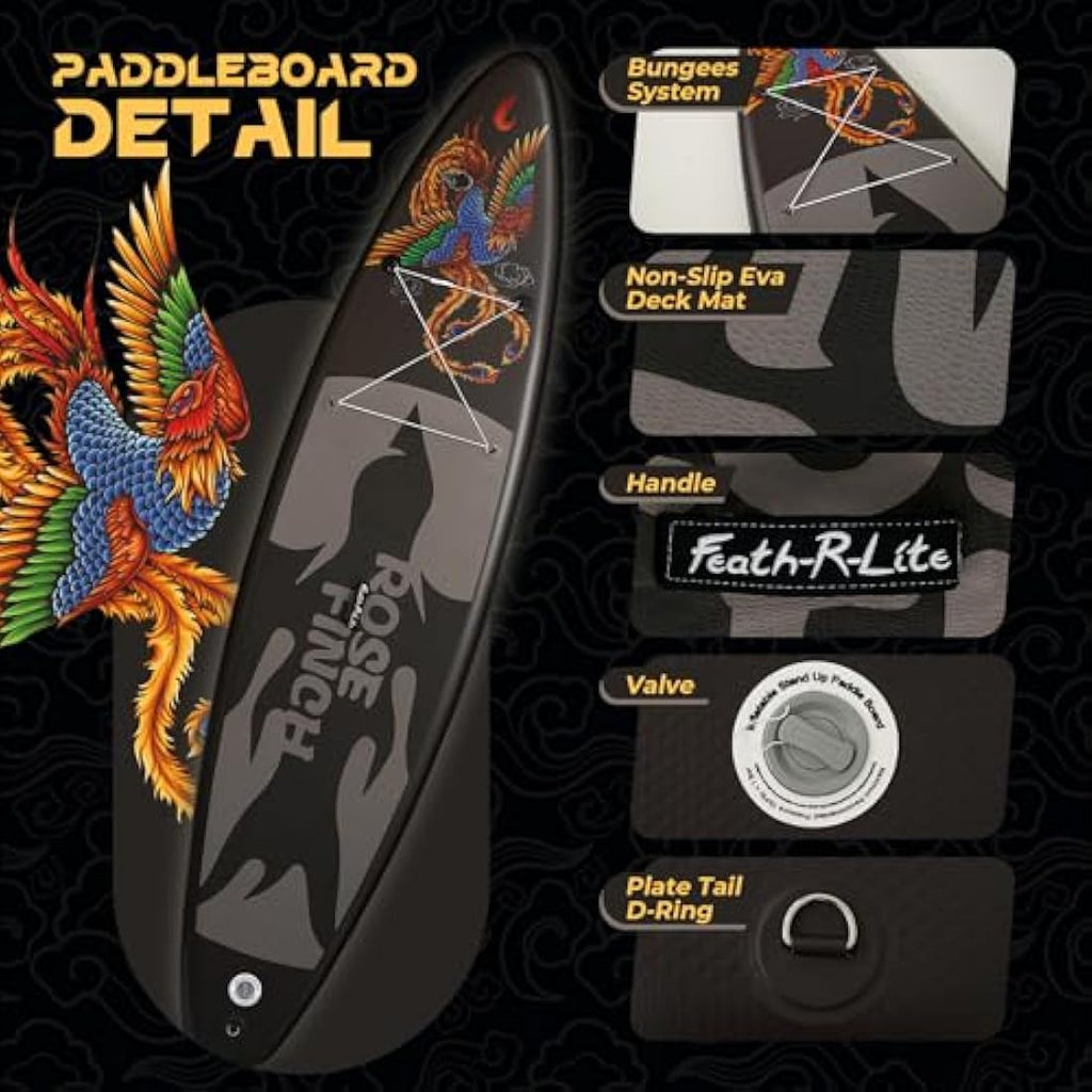 FEATH-R-LITE 11' Inflatable Stand Up Paddle Board - Phoenix Design