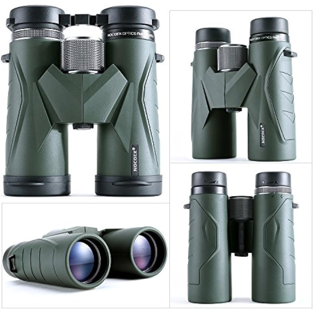 NOCOEX 10x42 Compact Binoculars | HD BAK4 Prism for Bird Watching