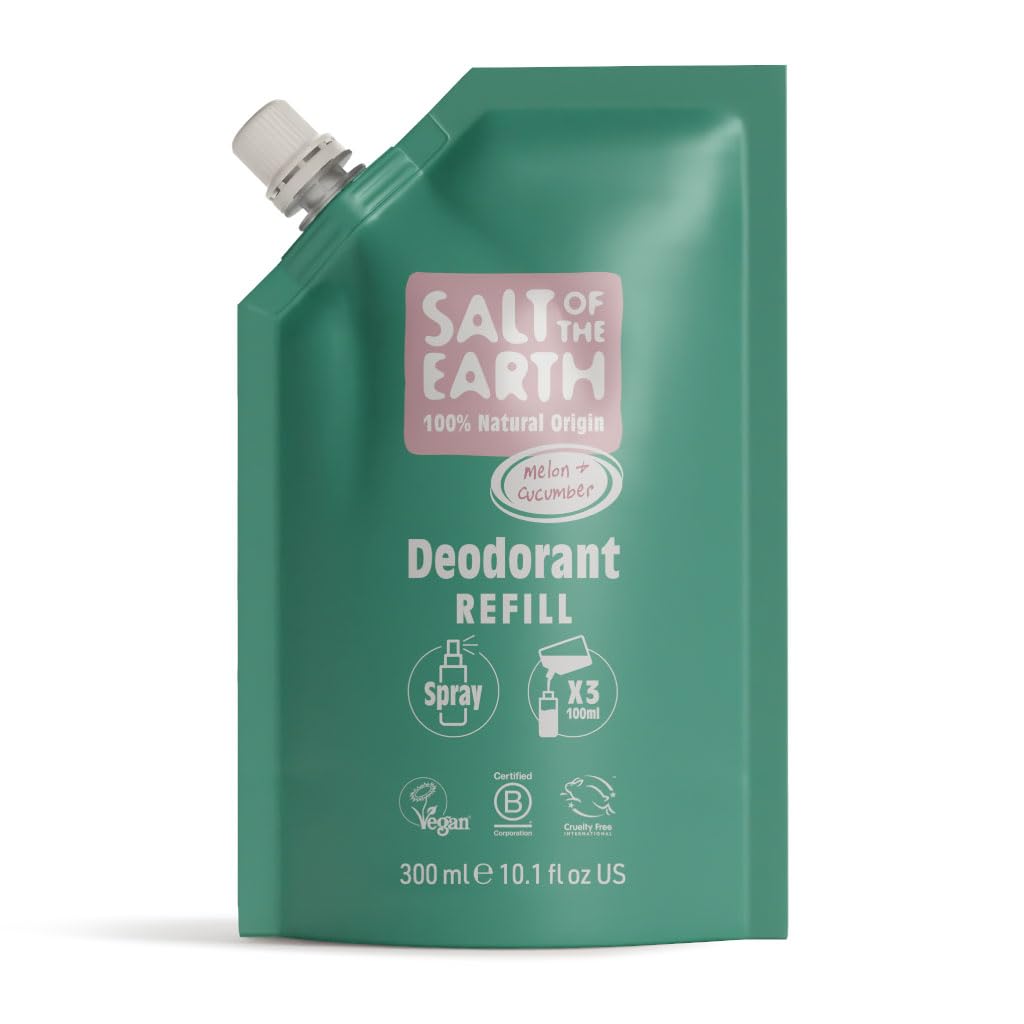 Salt of the Earth Natural Deodorant Spray Refill - Melon & Cucumber 300ml