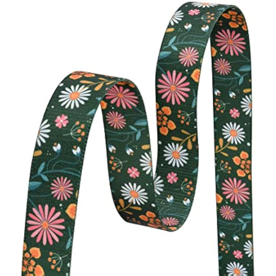Dog Collar and Lead Set – Bohemia Floral Adjustable Polyester, L