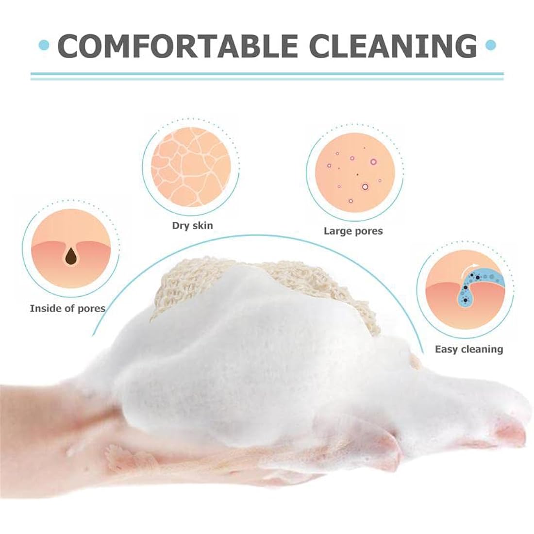 KIPETTO Natural Sisal Soap Saver Bag – 15Pcs Exfoliating Soap Pouch