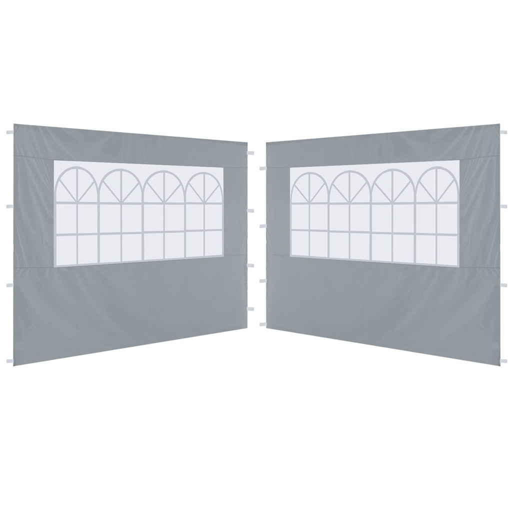 ABCCANOPY 2-Pack 3M Gazebo Sidewalls | Waterproof Window Panels, Grey